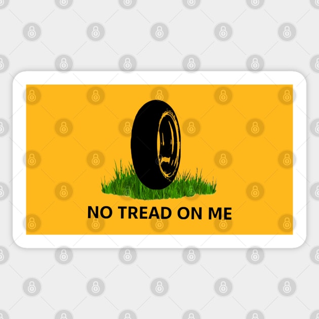 Papa Hash Apparel: No Tread Sticker by Papa Hash's House of Art